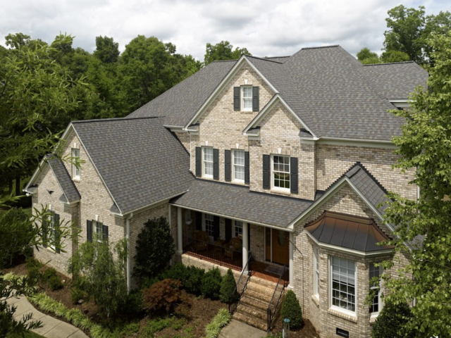 Brick House With Architectural Shingles